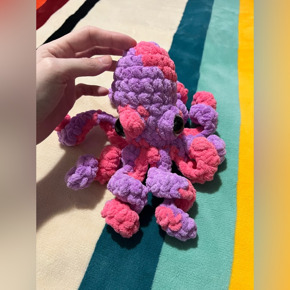 Plush Crocheted Octopus π - Picture 2 of 13